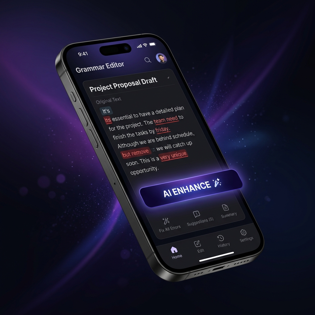 AI Grammar Enhancement Interface