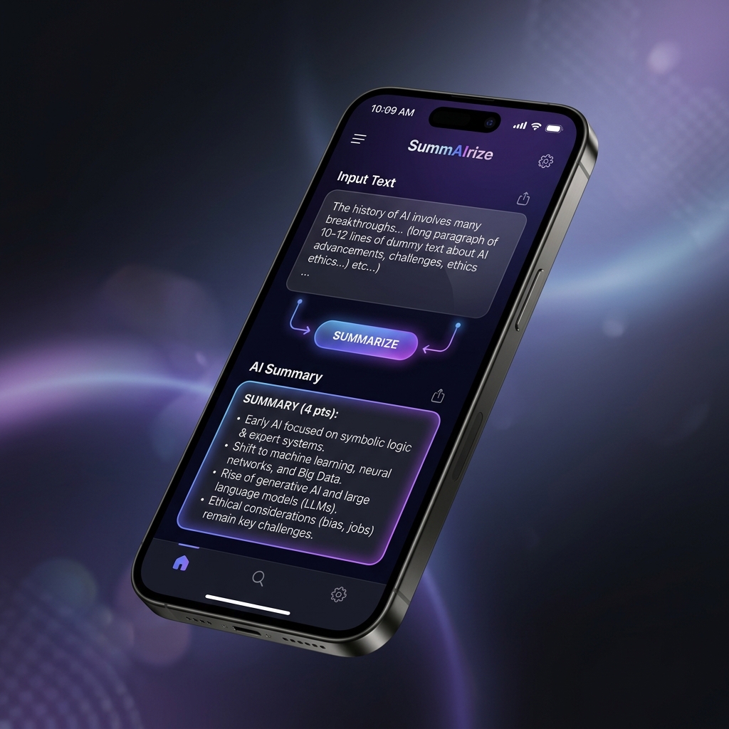 AI Summarization Interface
